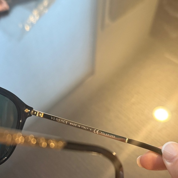 Versace Black and Gold Sunglasses main image 8